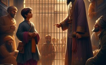 birbal talking to poor boy, short story