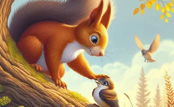 squirrel helping small moral story